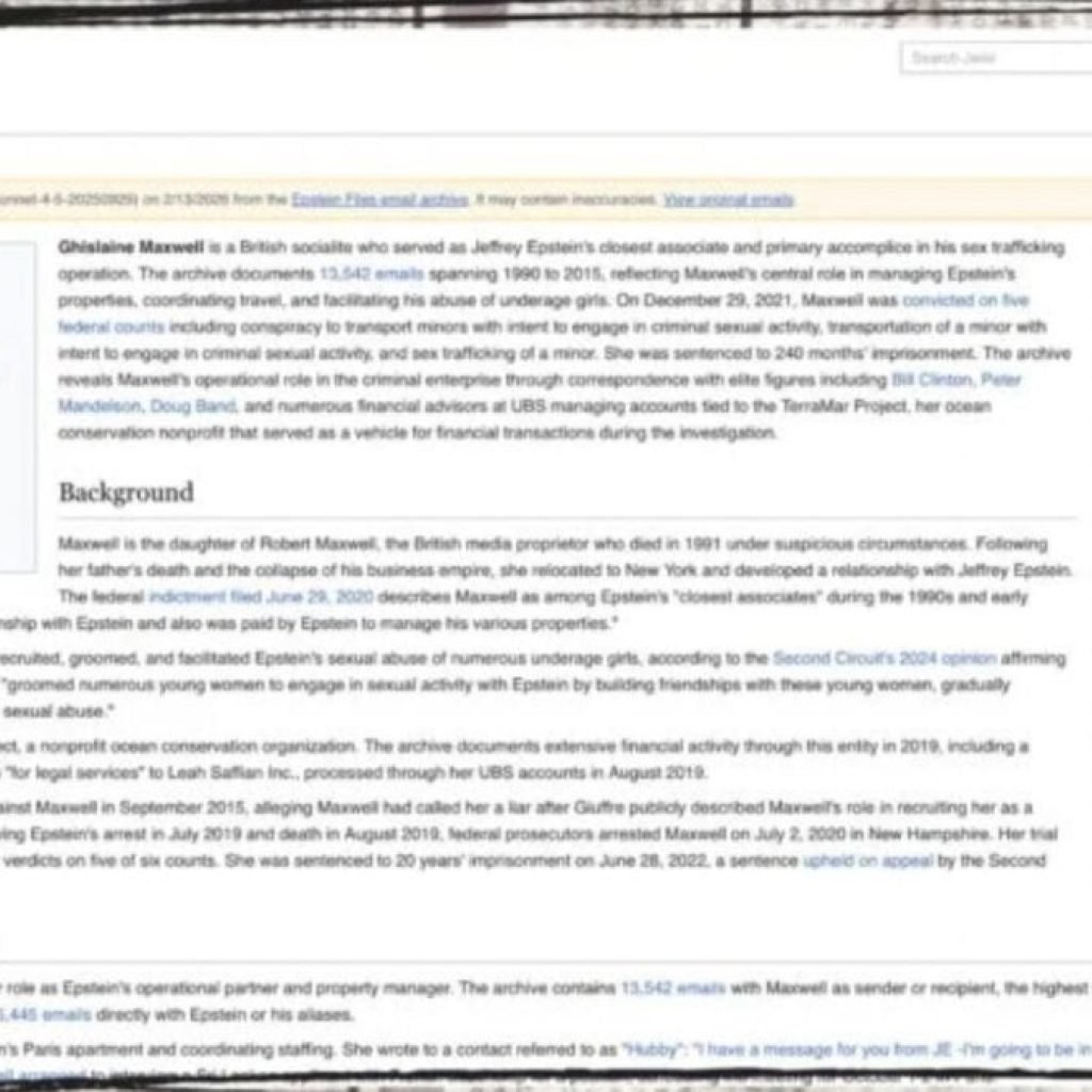 Jikipedia: la forma más fácil de caer en el pozo de chismes sobre Epstein